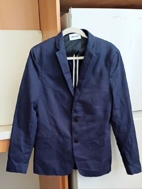 Zadig & Voltaire Navy Blue Cotton  Blazer Men sz 48